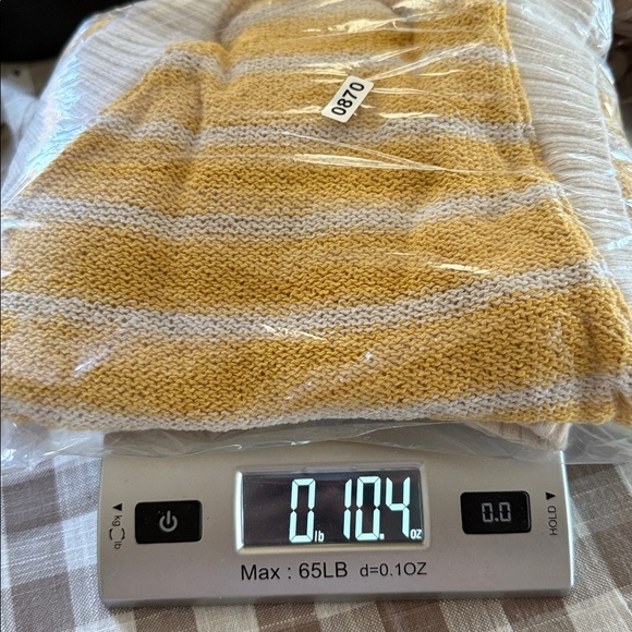 ZARA Rustic Yellow Stripe Oversized Knit Sweater Vest - Picture 7 of 7